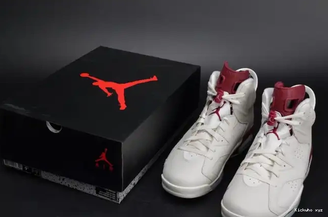 6 Retro Jordan Air white 384664-116 Maroon 0516